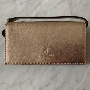 Kate Spade Rose Gold Purse & Wristlet